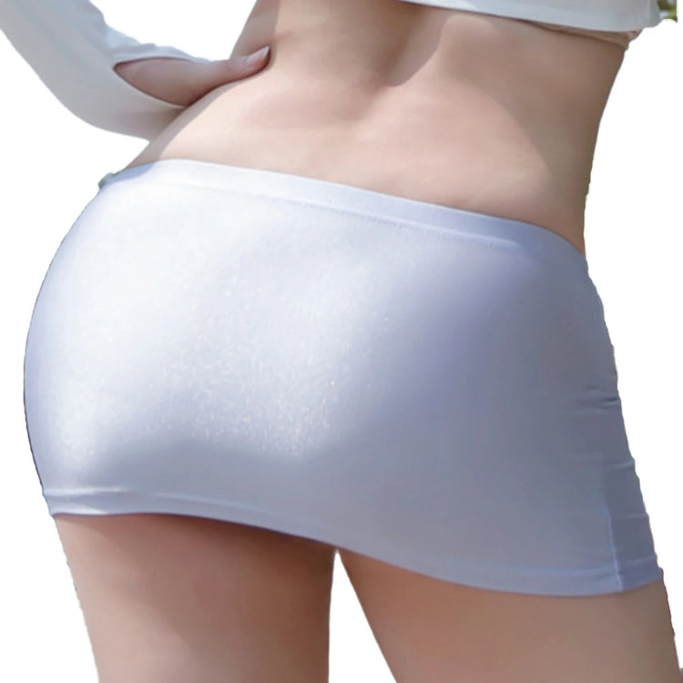 Minigonna da donna a vita bassa Tinta unita Cintura elastica Lingerie Minigonna aderente Gonna ultra trasparente Gonna da spiaggia Abbigliamento da notte