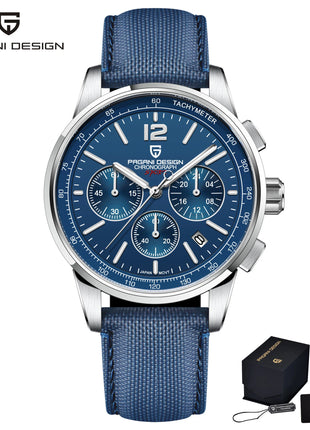 Orologio al Quarzo da Uomo Pagani Design VK63, 41MM, Vetro Zaffiro, Impermeabile 10 Bar, Sportivo, Reloj Hombre