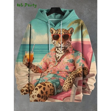Cartoon Cat Dinosaur 3D Print Hoodies Men Women Fashion Oversized Vintage Hoodie Sweatshirt Coat Mens Clothing Unisex Sweatshirt
