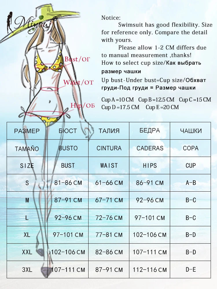 Miyouj Nuovi Bikini Stampati Costumi da bagno Donna Costume da bagno sexy Fasciatura Bikini Set 2024 Beachwear String Costumi da bagno Micro Biquinis platinumshop