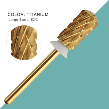HYTOOS 5XC Safety Barrel Nail Drill Bits 3/32 Smooth Top Carbide Manicure Bit Remove Thick Gel Drills Accessories Supplier