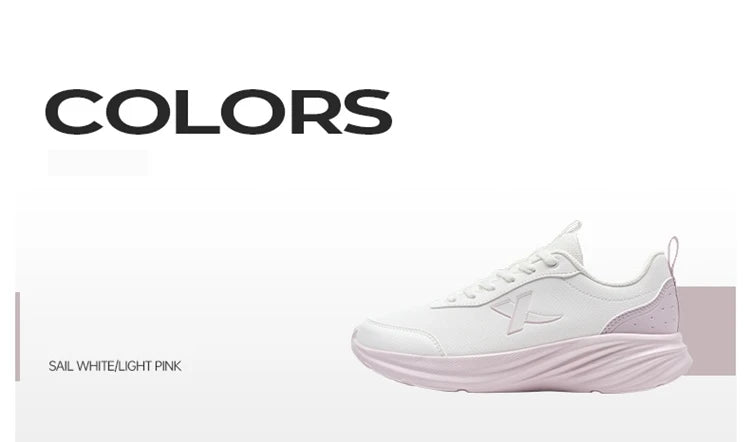 Xtep Running Shoe for Women Support Yu Yi Fw Cushioning Shock WaterProof Stability Durability Breathable Sneakers 875418110055 PlatiNum