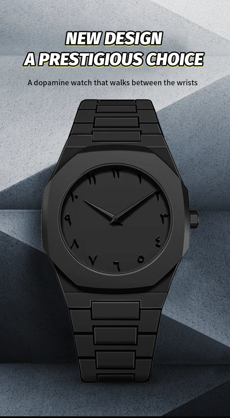 VA VA VOOM Orologio creativo da uomo di marca Moda Silicone Nero Business Style Arabo Digitale Creativo Militare Orologi sportivi al quarzo platinumshop
