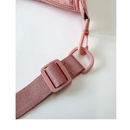 Simple Design Women's Messenger Bag Fashion Ladies Nylon Hobos Small Shoulder Bags Vintage Female Girls Purse Cloth Handbags PlatiNum