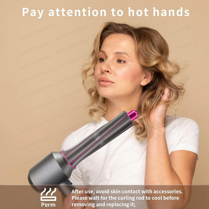 Upgraded Adapter Hair Dryer Automatic Curling Nozzle For Dyson Supersonic HD16 Nural Hair Dryer Accessories Cylinder Comb Nozzle