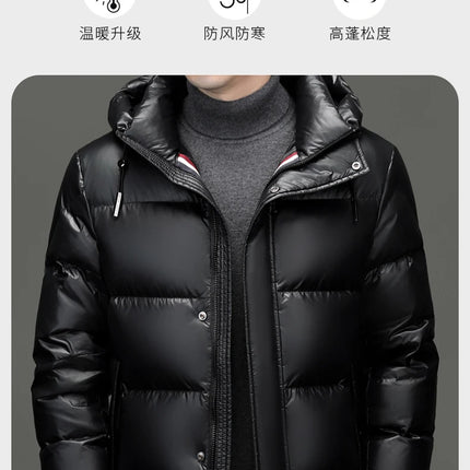 New arrival winter jacket 90% white duck down jackets men,mens thicken warm parkas winter down coat,autumn hooded parkas men