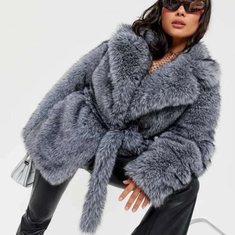 HOOOFUR New Silver Fox Fur Faux Feather Underwear Women'S Fake Fur Coat Sexy Fur Skirt Styles Can Be Customized Plus size