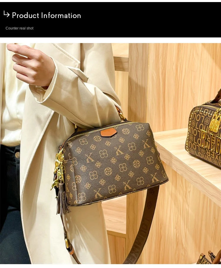Women's handbag 2025 new autumn and winter designer shoulder crossbody bag, fashionable and high-end pillow bag PlatiNum