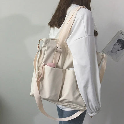 Waterproof Oxford Large Capacity Women Handbag Shoulder Bag Female Crossbody Bags for Women Casual Tote Bag PlatiNum