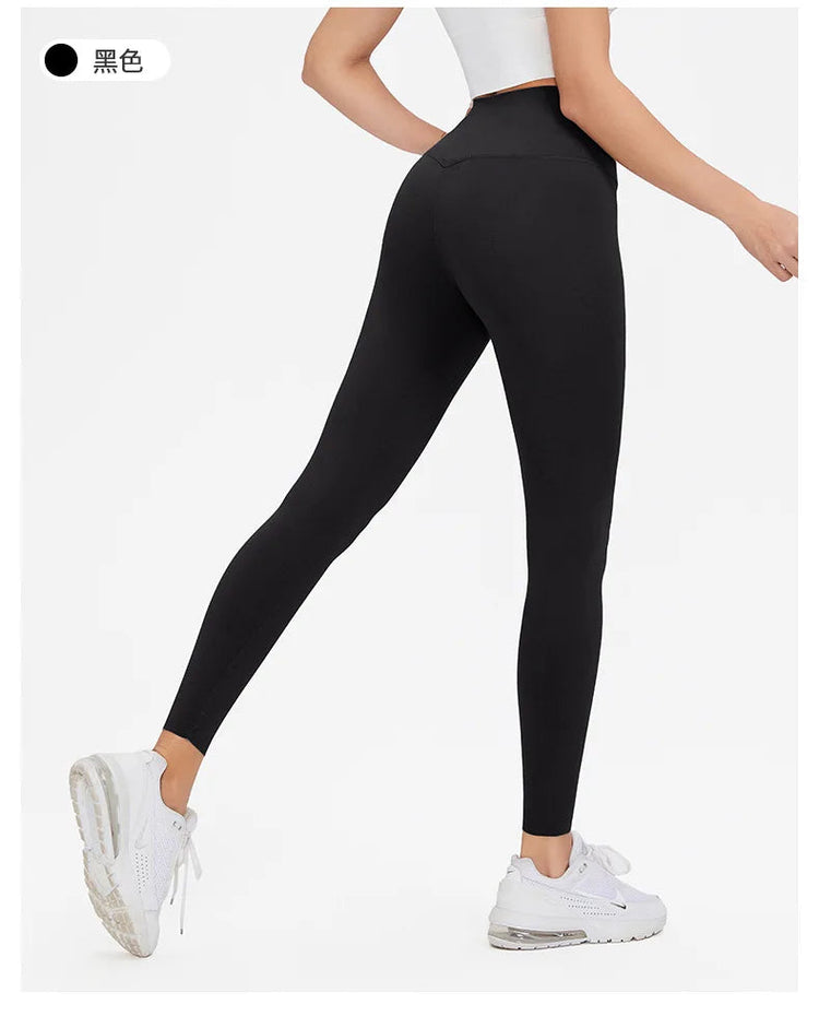 AL Women's High-Waist Airlift Yoga Leggings - Solid Color Tight Workout Pants for Pilates, Exercise & Street Style PlatiNum
