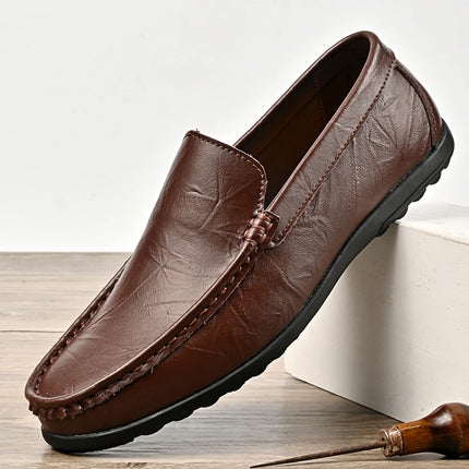 Scarpe Casual da Uomo in Pelle PU, Nuovi Arrivi, Mocassini Leggeri e Comodi, Scarpe da Guida e da Cerimonia, Slip-On