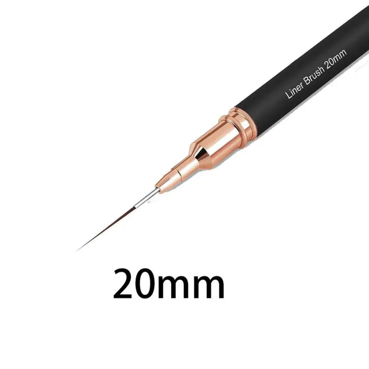 6 Size Nail Art Liner Brushes 5/7/9/11/20/25mm Painting Nail Art Brush Dotting Drawing Tool Long Lines Thin Details Manicure Pen