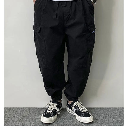 High Quality Cotton Cargo Pants For Men Japanese Streetwear Plus Size Tactical Pants Harajuku Casual Joggers Fashion Trousers