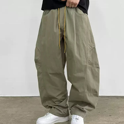 Mens Cargo Jogger Pants American Outdoor Multi Pocket Loose Baggy Lightweight Casual Trendy Fashion Hiking Streetwear Pants