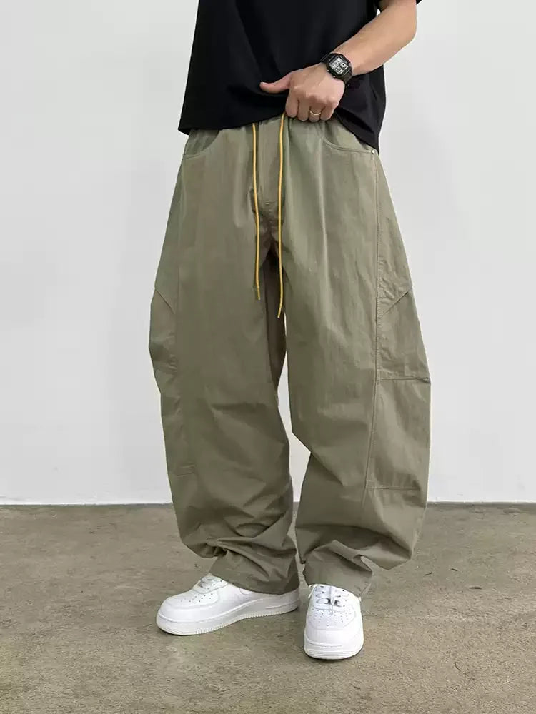 Mens Cargo Jogger Pants American Outdoor Multi Pocket Loose Baggy Lightweight Casual Trendy Fashion Hiking Streetwear Pants