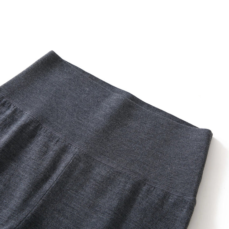 100% fine spun wool knitted pants for women, soft and comfortable thin wool leggings, slim fit solid color leggings PlatiNum
