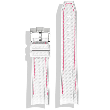 Cinturino in gomma per Swatch X Omega Joint MoonSwatch Cinturino sportivo impermeabile da 20 mm Cinturino con estremità curva in silicone per uomo donna platinumshop