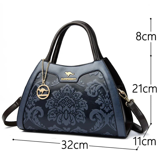 New Women Bag Luxury Designer Cowhide Handbags for Women Famous Brands Crossbody bag for Women Leather Shoulder Bags Sac a main PlatiNum