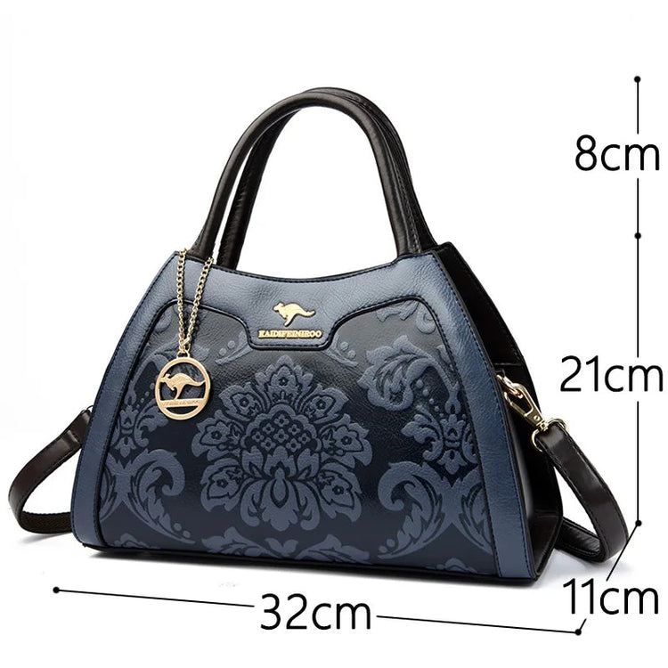 New Women Bag Luxury Designer Cowhide Handbags for Women Famous Brands Crossbody bag for Women Leather Shoulder Bags Sac a main PlatiNum