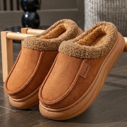 Wide Last Men's Arch Support Slippers EVA anti Slip Thick Sole Comfortable Memory Cotton Cushioning Warm Winter Indoor Shoes