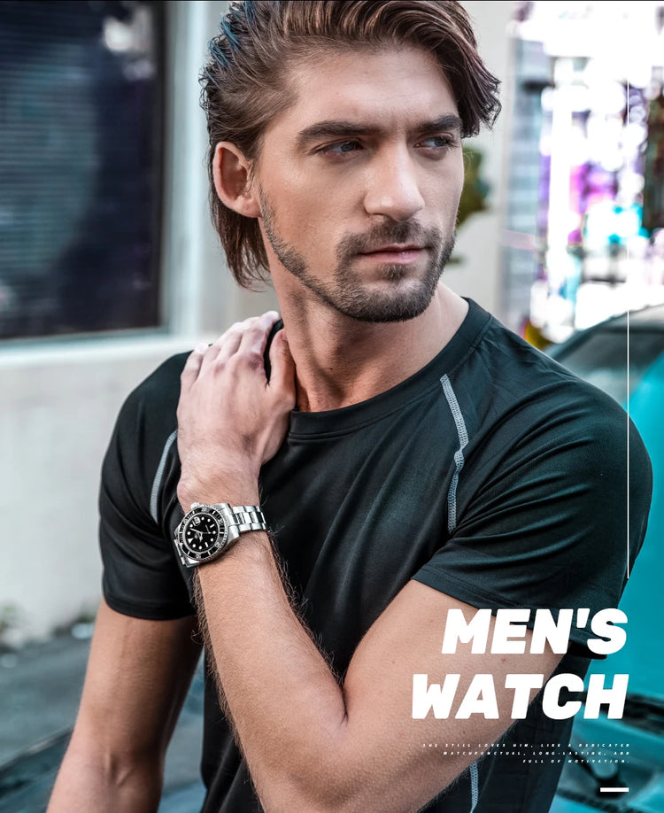 ADDIESDIVE Man Watch High Quality Ceramic Bezel Business Leisure 41mm Quartz Watches BGW9 Luminous 200m Waterproof Diver Watch