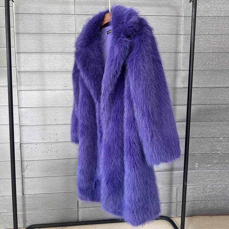 ZADORIN 2026 New Elegant Long Thick Warm Fluffy Faux Fur Coat Woman Winter Clothes Faux Fur Coats Jackets for Woman Outerwears