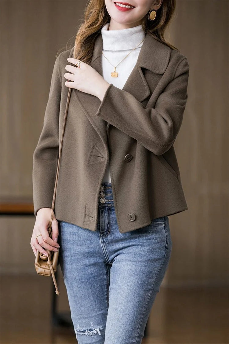 Coats Women The Spring Autumn 2025 The New Short Jacket Fashionable Versatile The Woolen Coat Worn By The Mother Overwear Female