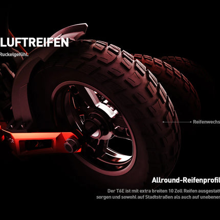 Monopattino Elettrico Pieghevole JOYOR T6E DE con Omologazione ABE, 20km/h, 500W, 48V18AH, Ruote da 10 Pollici, per Adulti