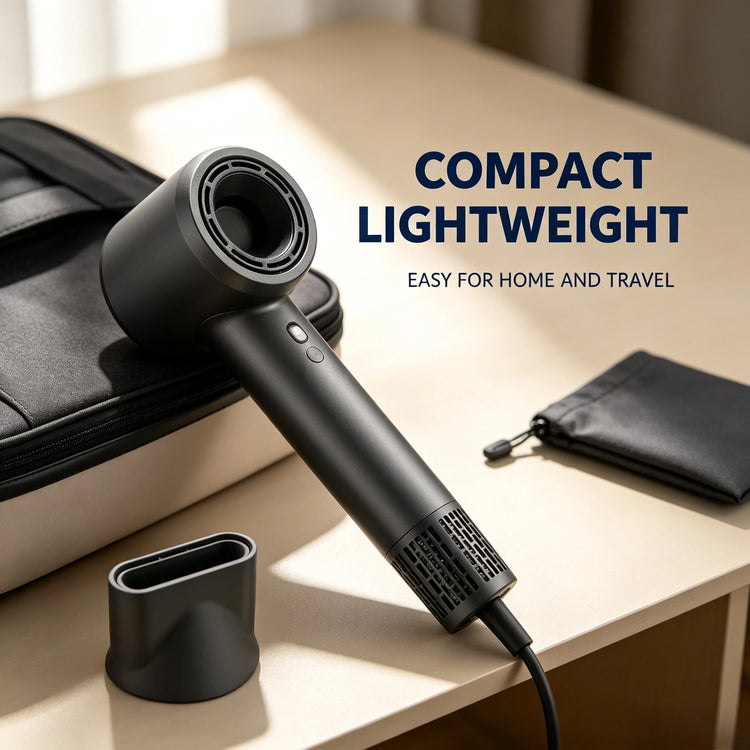 High Speed Negative Ions Hair Dryer 110000RPM 1600W Low Noise Blow Dryer With Concentrator Nozzle For Home Salon Daily Hairstyling