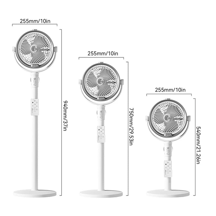 3 in 1 telecomando intelligente umidificatore ventilatore da pavimento ventila circolatore piedistallo supporto ventilatore regolabile in altezza 4 velocità condizionatore d'aria