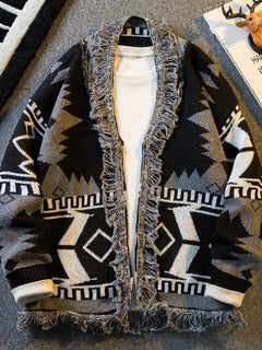 Autumn/winter New Fashion Thicken Warm Knitted Sweater Men's Casual Loose Sports Retro Plus Size High Quality Cardigan Sweater