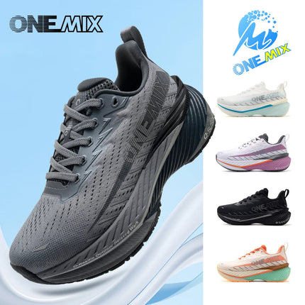 ONEMIX Scarpe da fondo Scarpe da ginnastica maschili antiscivolo Sport all'aria aperta Scarpe da jogging da passeggio per uomo Scarpe da trail running di alta qualità PlatiNum