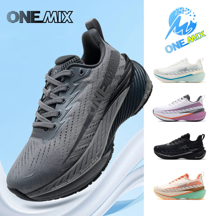 ONEMIX Scarpe da fondo Scarpe da ginnastica maschili antiscivolo Sport all'aria aperta Scarpe da jogging da passeggio per uomo Scarpe da trail running di alta qualità PlatiNum