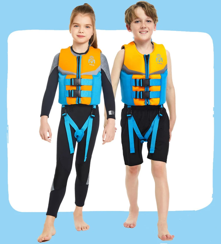 Gilet da bagno per bambini, giubbotto di galleggiamento per ragazzi e ragazze, costume da bagno galleggiante galleggiante, aiuto per il nuoto di galleggiamento per bambini 50N