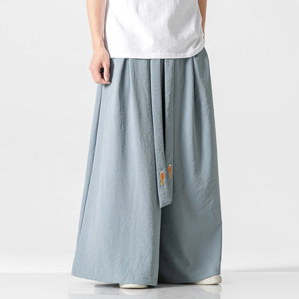 Pantaloni a Gamba Larga da Uomo, Stile Streetwear, Tinta Unita, Casual, Comodi, Vintage, Oversize, per Primavera ed Estate