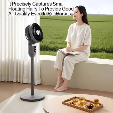 Ventilatore intelligente regolabile con 3 impostazioni di velocità Circolatore d'aria a basso rumore e ventilatore a torre Vento silenzioso e potente Ideale per il raffreddamento domestico