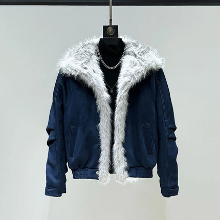 Mens Plain Casual Jacket Autumn Streetwear Fashion Daily Minimalist Loose Urban Youth City Boy Stitch Topstitching Outerwear