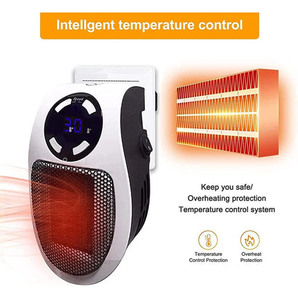 Portable Mini Space Heater with Remote Control Fast Heating Electric Warmer for Room Office Desk Indoor Use