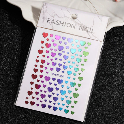 1PC 26-English Alphabet Number 3D Self-adhesive Nail Art Decal Sticker Word Small Letter Nail Decals Sticker Manicure Decoration