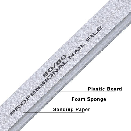 1000Pcs Big Size Nail Tools Nail Files for Nail Coarse File  Emery Board Manicure Nail Buffer