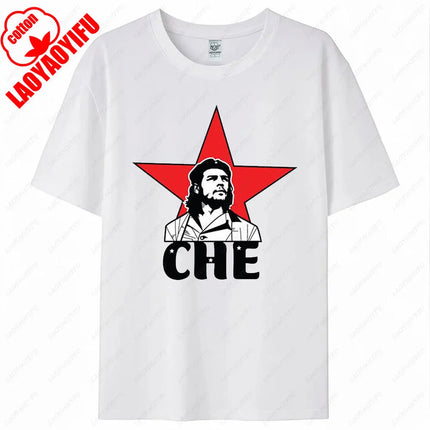 Che Guevara Shirt Rebel Cuban Shirt Guerrilla Revolution Casual Short Sleeve Men's High Quality Cotton T-Shirt
