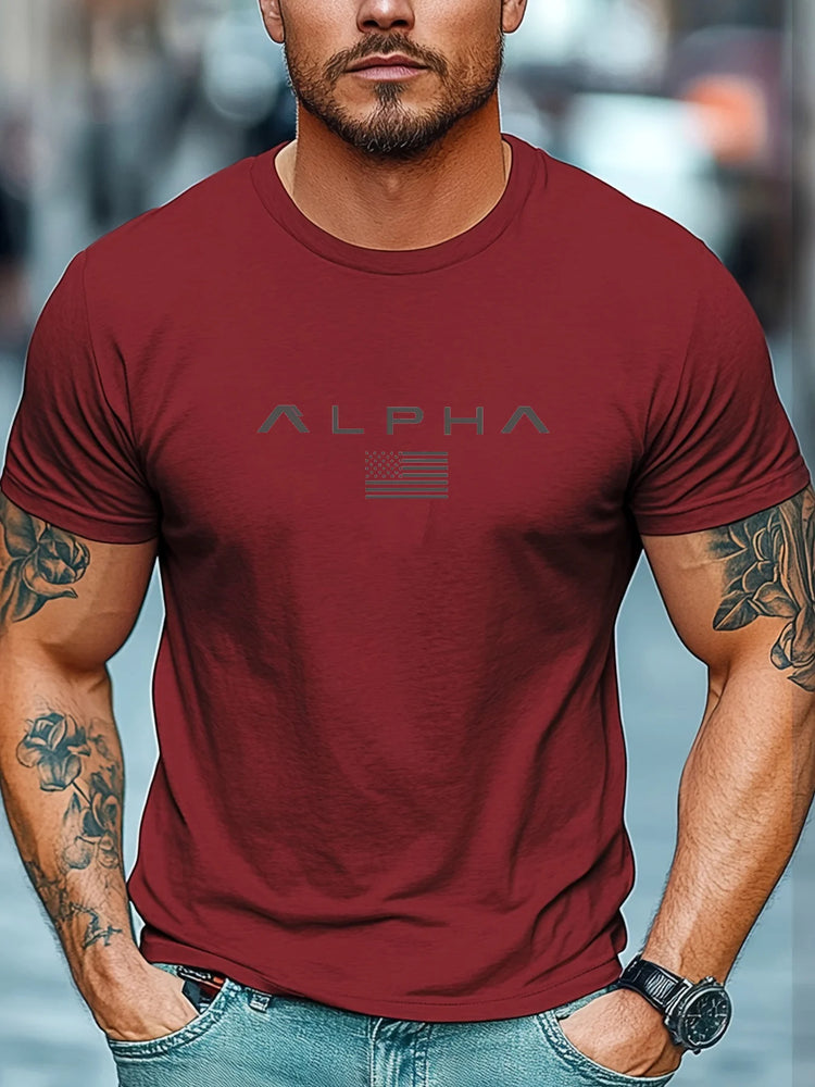 T-shirt da uomo sportiva per fitness all'aperto T-shirt da uomo casual O-Collo allentato a maniche corte T-shirt da palestra di moda Uomo Estate Quick Dry Running Tees