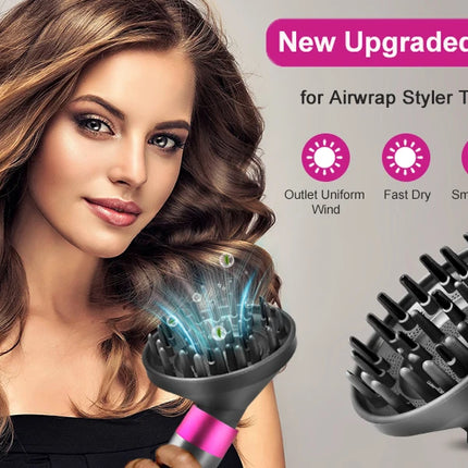 Diffuser Attachment for Dyson Two Airflow Dome Diffuser Modes for Airwrap Hs05 Hs03 Hs01 Hair Diffuser for Hair Drying