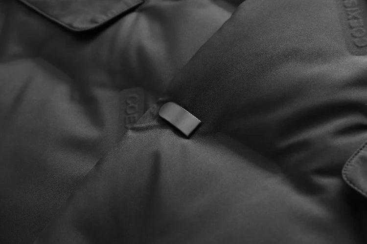 Minglu Autumn Winter White Duck Down Men's Jackets High Quality Solid Color Detachable Collar Single Breasted Male Coats 4XL