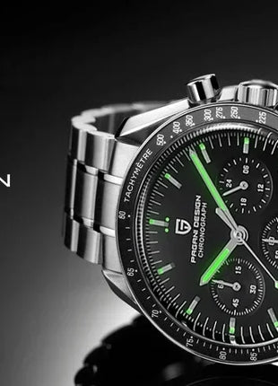 Nuovo Orologio da Uomo PAGANI DESIGN Moon 2026, Orologio al Quarzo di Lusso Dorato per Uomo, Cronografo Sportivo Impermeabile Luminoso con Vetro Zaffiro AR, Lunetta in Ceramica, Acciaio Inossidabile, Regalo per Uomo