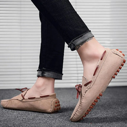 Scarpe casual da uomo Mocassini in pelle scamosciata Scarpe classiche in pelle Scarpe da guida morbide Mocassini di lusso Slip on caldi Scarpe da uomo Taglie forti 38-49