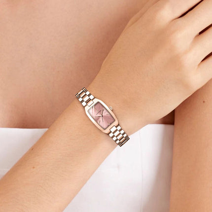 SAPPHEROLuxury Orologio da donna Cinturino in acciaio inossidabile Orologio impermeabile Quadrante ultrasottile Orologio da donna semplice alla moda Orologio accurato platinumshop