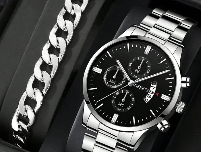 Orologio da uomo alla moda Orologio da polso al quarzo con calendario di lusso Orologi da lavoro Orologio da uomo Orologio da polso con cinturino maschile platinumshop