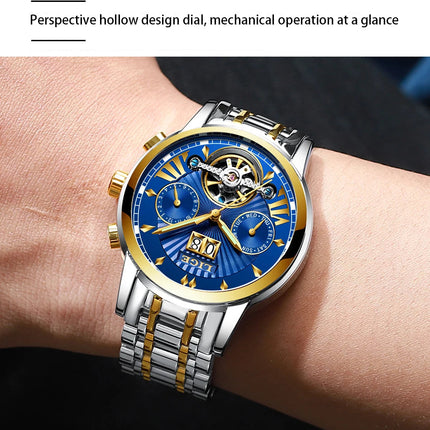 Orologi da Polso Meccanici Automatici LIGE 2026 per Uomo, Marca di Lusso, Orologio da Uomo con Tourbillon, Moda Business, Impermeabile platinumshop