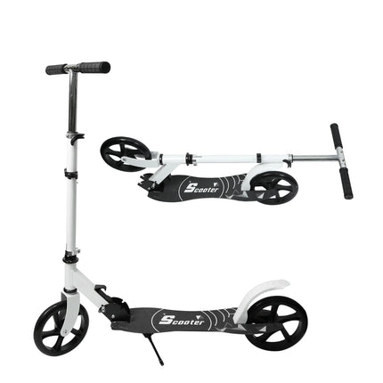 Monopattino per Adolescenti e Adulti (Carico Massimo 70 kg) Pieghevole, Grandi Ruote in Poliuretano, Freno a Pedale, Antiscivolo, Altezza Manubrio 81-101 cm